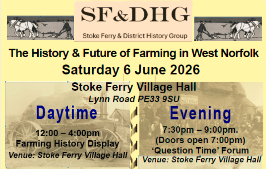 June 6th 2026: The History & Future of Farming in our District